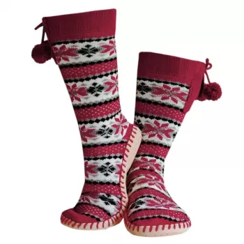 Glovii GQ5L huisschoenen enkellaarsjes unisex niet gespecificeerd bordeaux