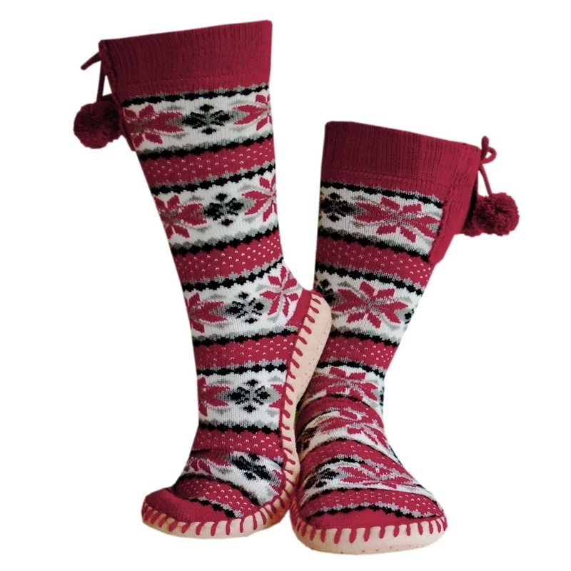 Glovii GQ5L huisschoenen enkellaarsjes unisex niet gespecificeerd bordeaux