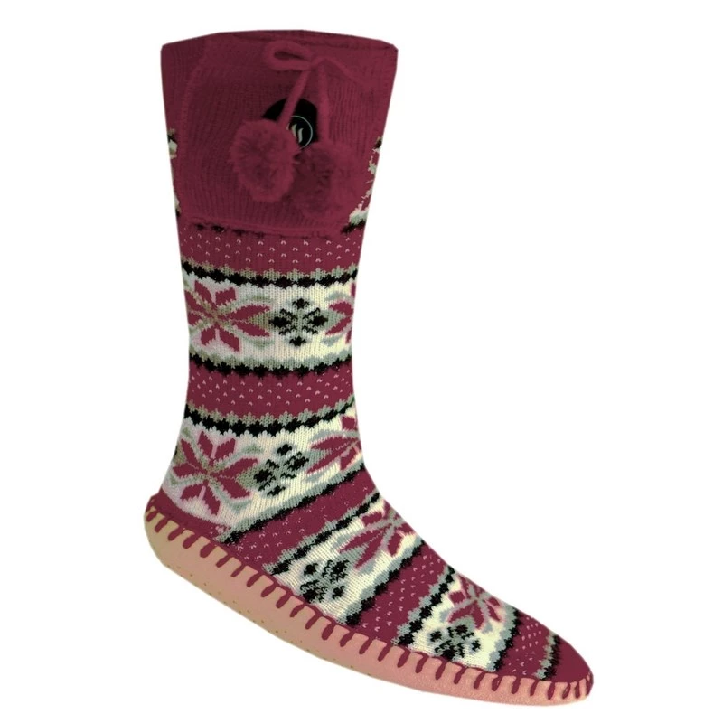 Glovii GQ5L huisschoenen enkellaarsjes unisex niet gespecificeerd bordeaux