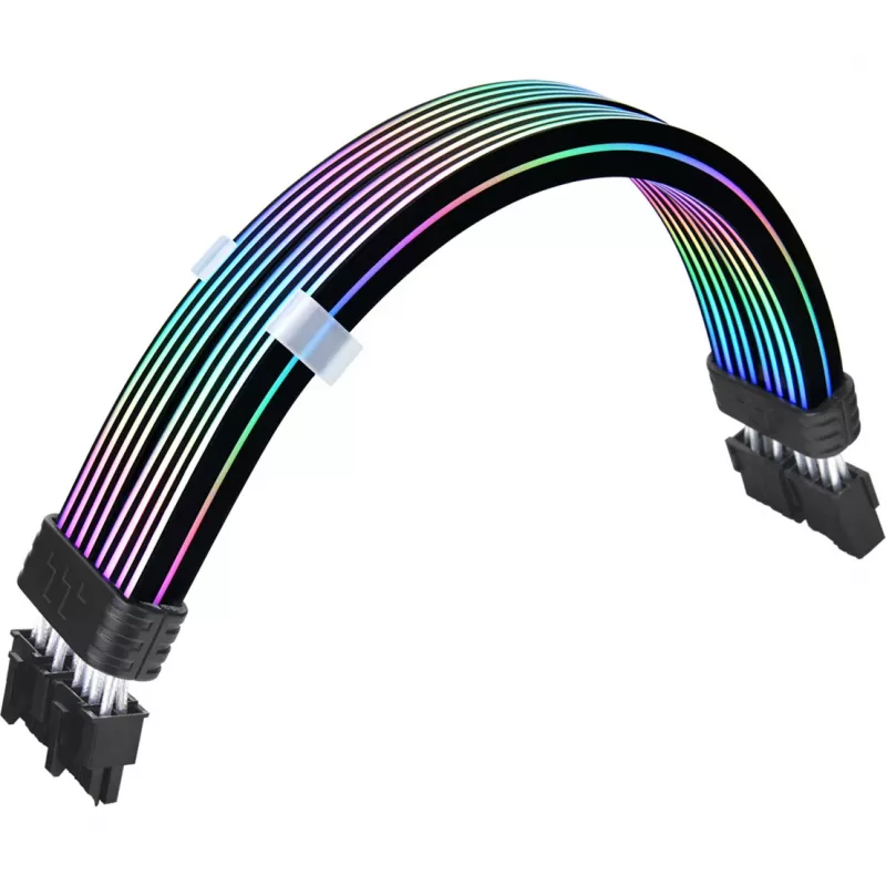 Flatcable THERMALTAKE AC-082-CN1NAN-A1 8-pin bus-naar-bus, zwart, 0,272 m
