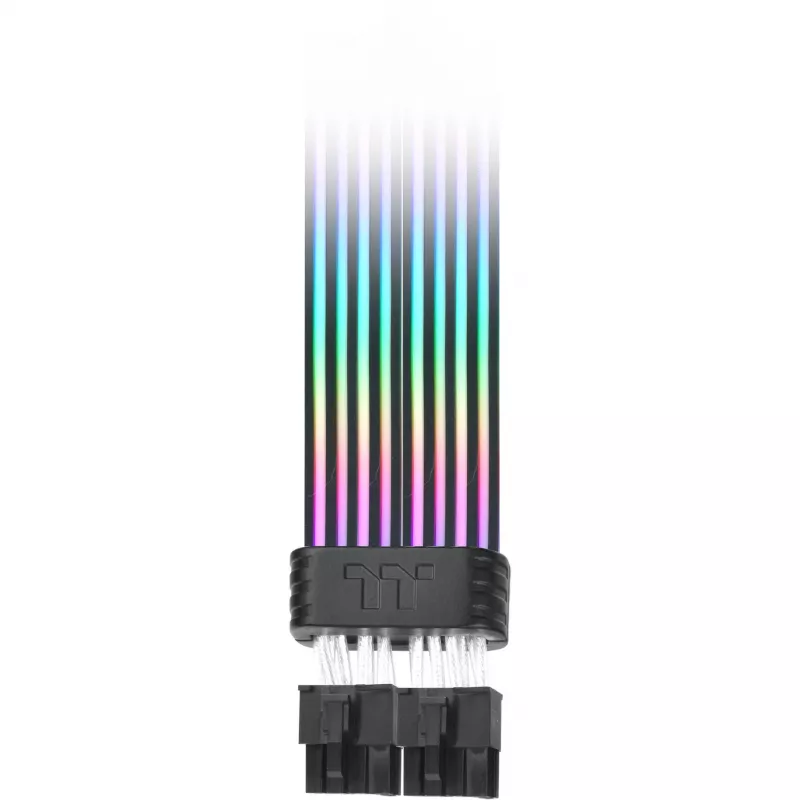Flatcable THERMALTAKE AC-082-CN1NAN-A1 8-pin bus-naar-bus, zwart, 0,272 m