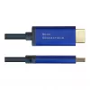 Videokabel-adapter Alcasa 4860-SF030B 3 m DisplayPort HDMI zwart blauw