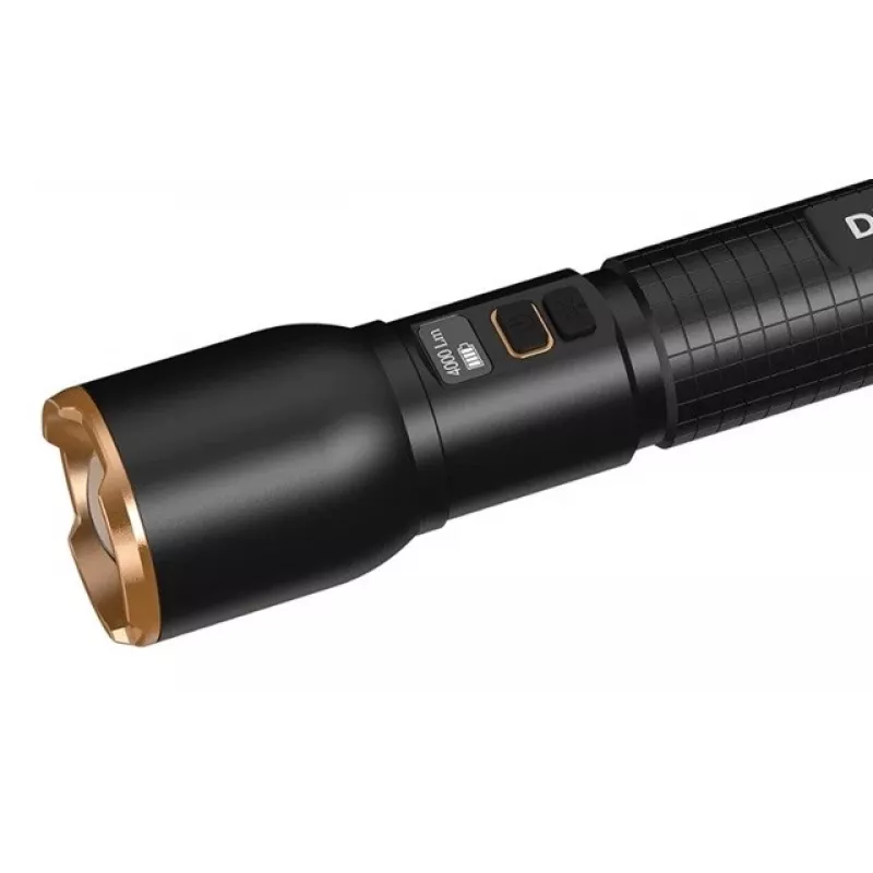 Zaklamp Duracell DF4000R zwart – oplaadbare handlamp, compact ontwerp