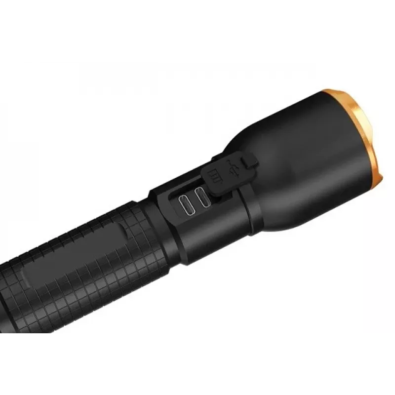 Zaklamp Duracell DF4000R zwart – oplaadbare handlamp, compact ontwerp