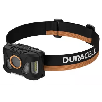 Hoofdlamp Duracell DH1000R — zwart/oranje, oplaadbaar vrijhandig licht