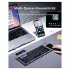 Inateck KB06101_STEEL GRAY toetsenbord Home RF draadloos + Bluetooth QWERTZ Engels zwart