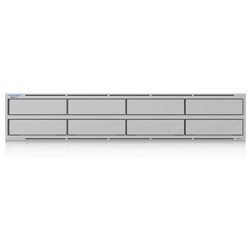 Ubiquiti UniFi UNAS Pro 8 Network Storage, 2HE, rackmount, 10 Gbit/s, 8x HDD / 2x M.2-sloten UniFi-integraties (UNAS-PRO-8)