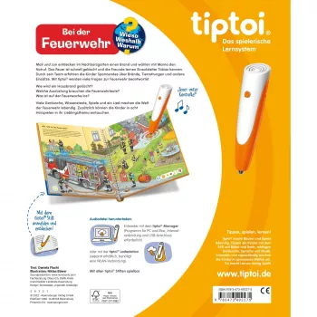 tiptoi Wieso? Weshalb? Warum? Bij de brandweer, leerboek