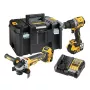 DeWalt DCK2026P2T-QW combiset DCD805 + DCG405, 18 V XR 2×5,0 Ah zwart, geel