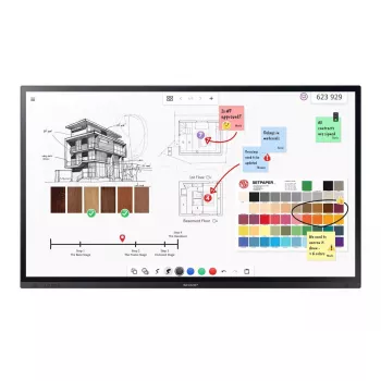 Interactief flatscreen Sharp PN-LA862 86 inch 4K Ultra HD touchscreen zwart