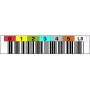 Barcode-etikettenrol ASTAR LTO8 LTO8100199 bereik 000100–000199 voor LTO-cassettes