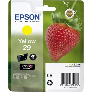 Epson 29 - 3,2 ml - geel - origineel - blister met RF-/akoestisch alarmsignaal