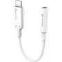 ALOGIC Elements Pro - adapter USB-C naar jackplug - USB-C mannelijk naar mini-stekker vrouwelijk - 10 cm - wit - actieve chip (ELPC35A-WH)