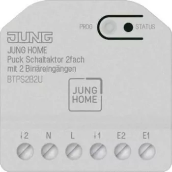 Schakelactor 2-voudig met 2 binaire ingangen Jung BT P S2 B2 U (JUNG HOME Puck)