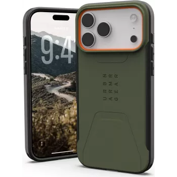 UAG Urban Armor Gear Civilian MagSafe-hoesje | Apple iPhone 17 Pro Max | olijf/pop-oranje | 114546117297 (114546117297)