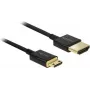 HDMI-kabel DeLOCK 85118 0,25 m HDMI Type-A naar Type-C zwart