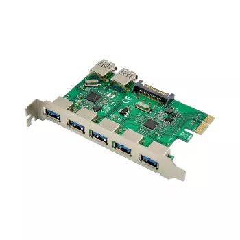 MicroConnect MC-USB3.0-ST610 USB 3.0 PCIe-kaart met 7 poorten