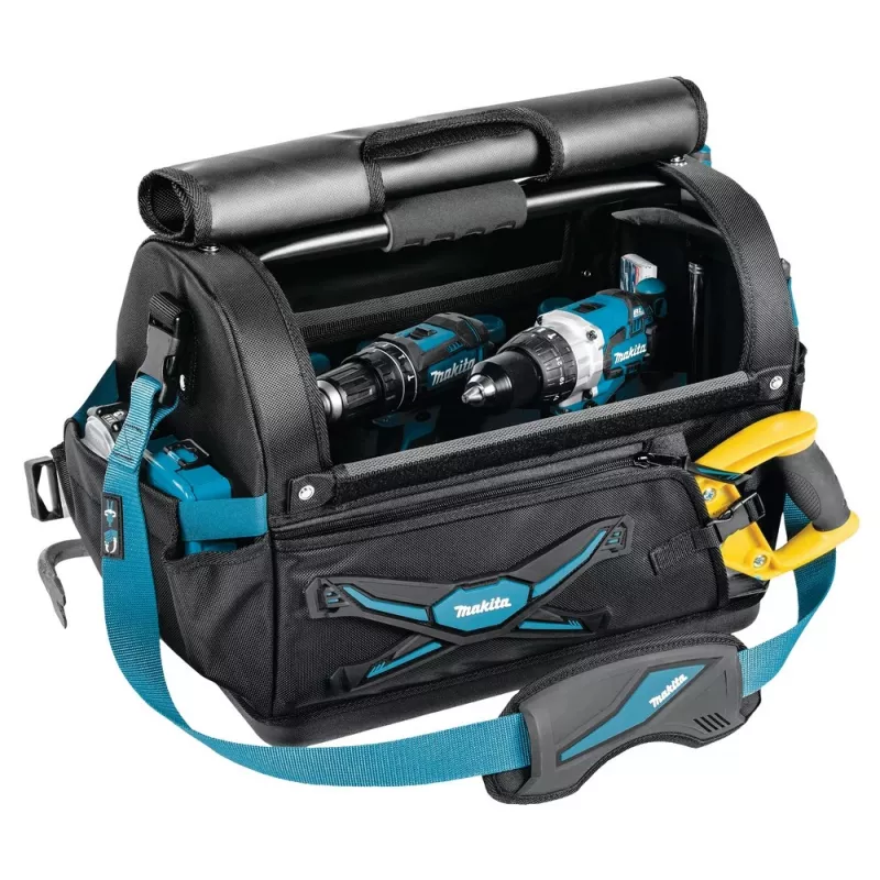 Makita gereedschapskoffer E-05446 zwart, blauw kunststof, polyester, staal