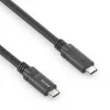 USB4 Gen 2x2 kabel PureLink PI6600-030 USB‑C naar USB‑C 3 m, 20 Gbit/s, magnetisch afgeschermd, zwart