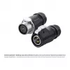Kabelverbinder Alcasa IC01-20P202 S1 stroom 2-polig zwart