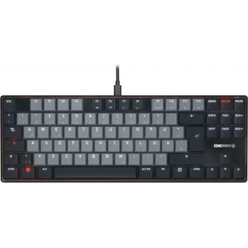 Mechanisch toetsenbord Cherry KC 500 MX LP TKL — MX Low-Profile-schakelaars, tenkeyless, US-layout, ivory