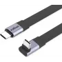 ROLINE USB4-2.0 kabel 80 Gbit/s plat ST/ST recht-270° haaks - kabel - digitaal/data
