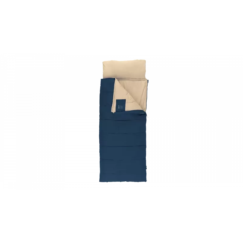 Slaapzak Outwell Contour Lux 190 cm, synthetisch, rits links, diepblauw