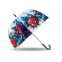 Paraplu handmatig transparant Kids Euroswan Spiderman – kindertransparante paraplu met Spiderman-opdruk