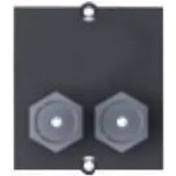 Bachmann custom-module - modulair faceplate-snap-in - F-plug X 2 - zwart (917.117)