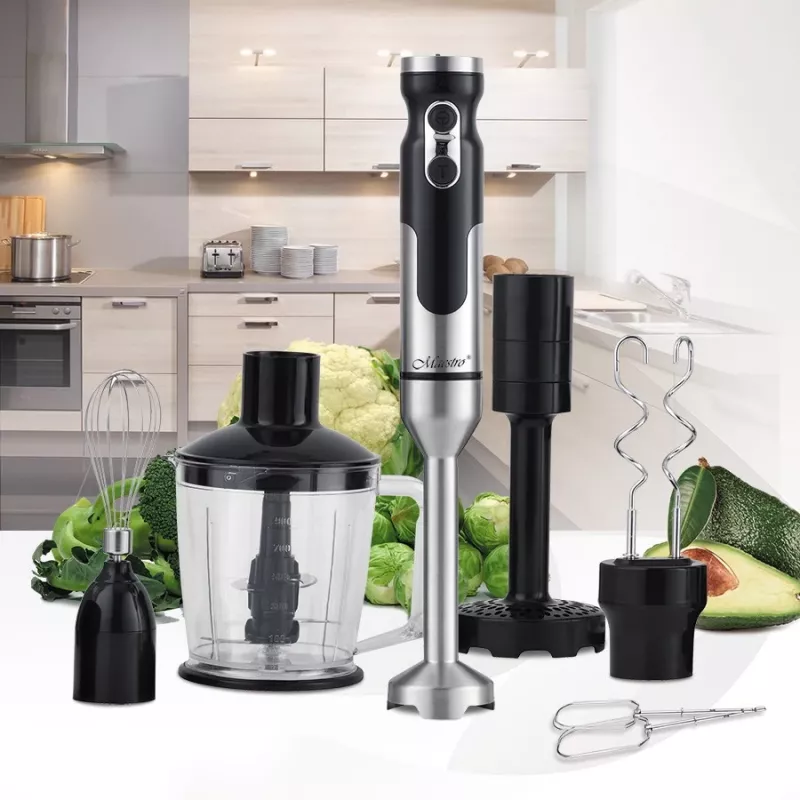 Staafmixer Maestro MR-567 zwart roestvrij staal