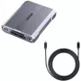 Unitek R1022C01 CFexpress Type B, SD- en microSD-kaartlezer met USB-A-hub