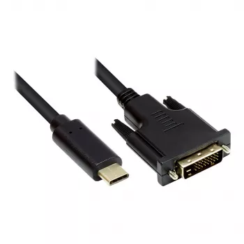 Alcasa GC-M0110 videokabel-adapter 2 m USB Type-C DVI-D zwart (GC-M0110)