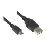 Verbindingskabel USB 2.0 EASY stekker A naar stekker Micro B, zwart, 0,5 m, Good Connections® (2510-EUM005)