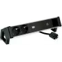 Bachmann 937.306 DESK2 ALU stekkerdoos, zwart, 2x Schuko, 1x USB-C 60 W