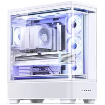 Jonsbo TK-5 behuizing, midi-tower, ATX, gehard glas – wit