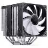 CPU-koeler Jonsbo CB80 dual-tower met 2 x 120mm PWM-RGB-ventilatoren – zwart