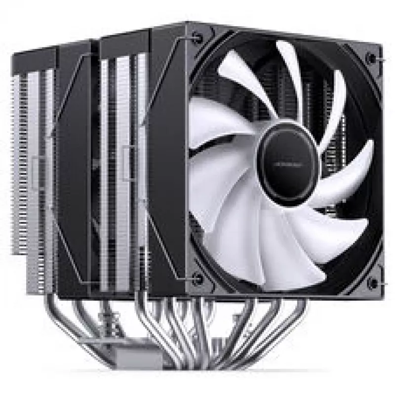 CPU-koeler Jonsbo CB80 dual-tower met 2 x 120mm PWM-RGB-ventilatoren – zwart