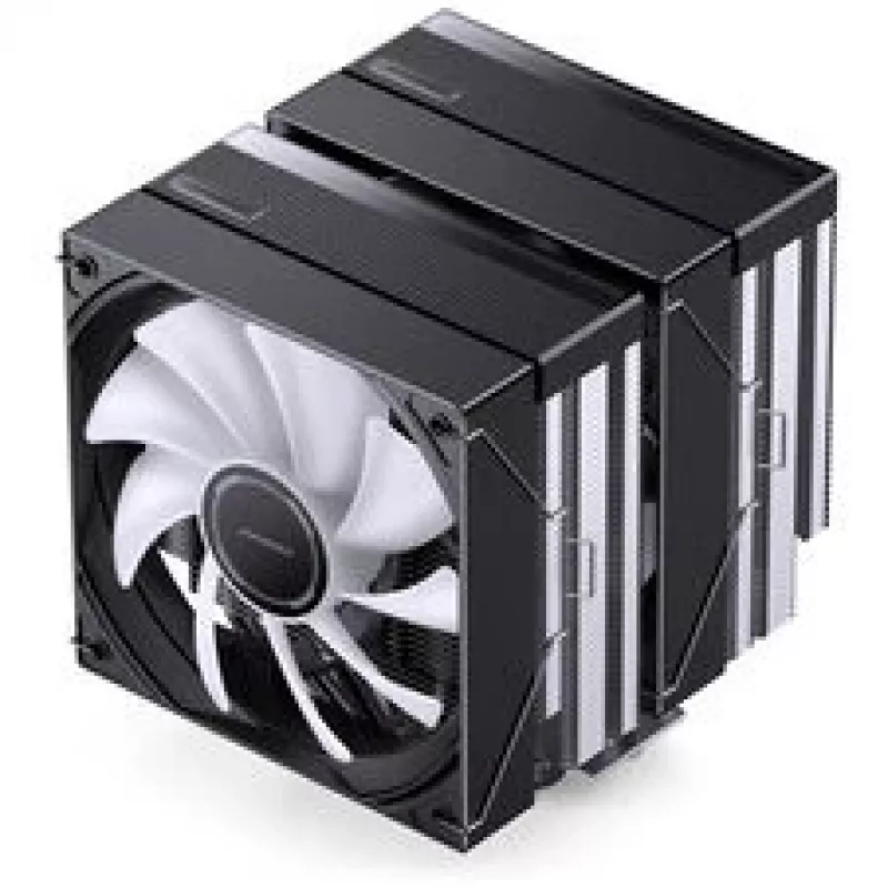 CPU-koeler Jonsbo CB80 dual-tower met 2 x 120mm PWM-RGB-ventilatoren – zwart