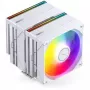 CPU-koeler Jonsbo CB80 dual-tower met 2×120mm PWM ARGB-ventilatoren — wit