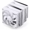 CPU-koeler Jonsbo CB80 dual-tower met 2×120mm PWM ARGB-ventilatoren — wit