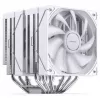 CPU-koeler Jonsbo CB80 dual-tower met 2×120mm PWM ARGB-ventilatoren — wit