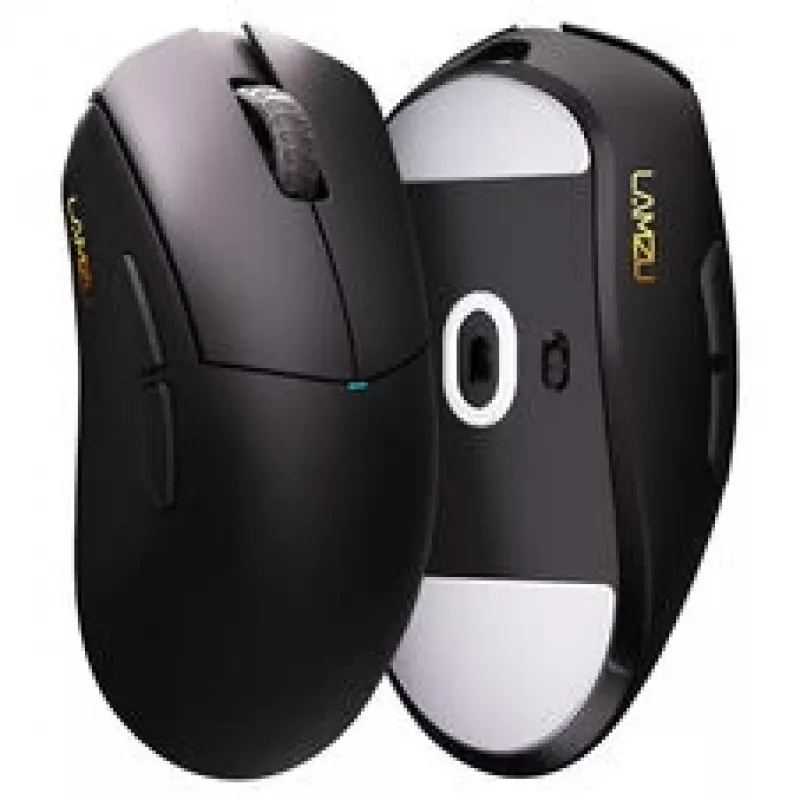 Lamzu Paro gaming-muis – 8 kHz pollingrate, 2,4 GHz draadloos, zwart