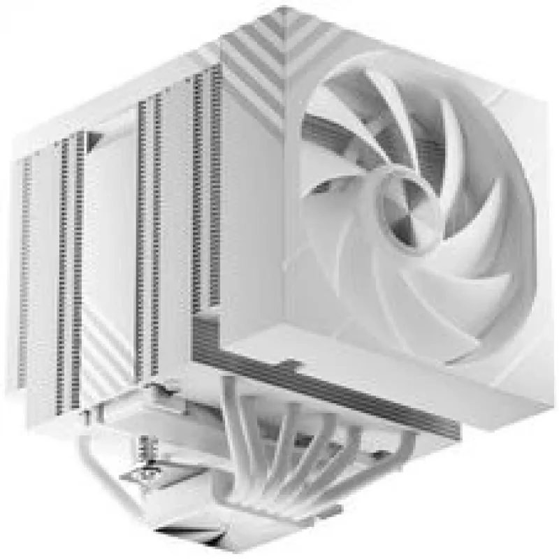 TRYX TURRIS T620 CPU-luchtkoeler, dual-tower, met 5-inch display - 120mm, wit