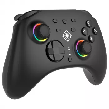 Gamepad Deltaco GAM-198 zwart — Bluetooth en USB (Type-C) voor Nintendo Switch, Switch 2, Switch OLED, Android, pc