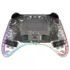 Gamepad Deltaco Gaming GAM-198-T transparant Bluetooth/USB USB-C voor Nintendo Switch, Switch 2, Switch OLED, Android, pc