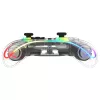 Gamepad Deltaco Gaming GAM-198-T transparant Bluetooth/USB USB-C voor Nintendo Switch, Switch 2, Switch OLED, Android, pc