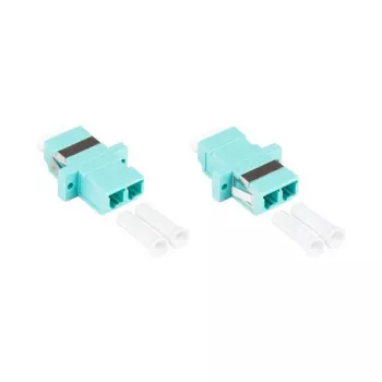 Good Connections LW-K203 - LC - vrouwelijk/vrouwelijk - OM3 - aquakleur - multimode - keramisch