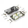 Aansluit-/verbindingsbox Cat. 6, LSA, afgeschermd, gemetalliseerde behuizing, Good Connections (GC-N0151)