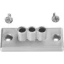 Bachmann Easy-Desk 2B - kabelmanagement montageset - zilver