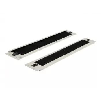 Kabelmanagementpaneel DeLOCK 19 inch kabelmanagement borstelstrip gereedschapsloos 2U grijs